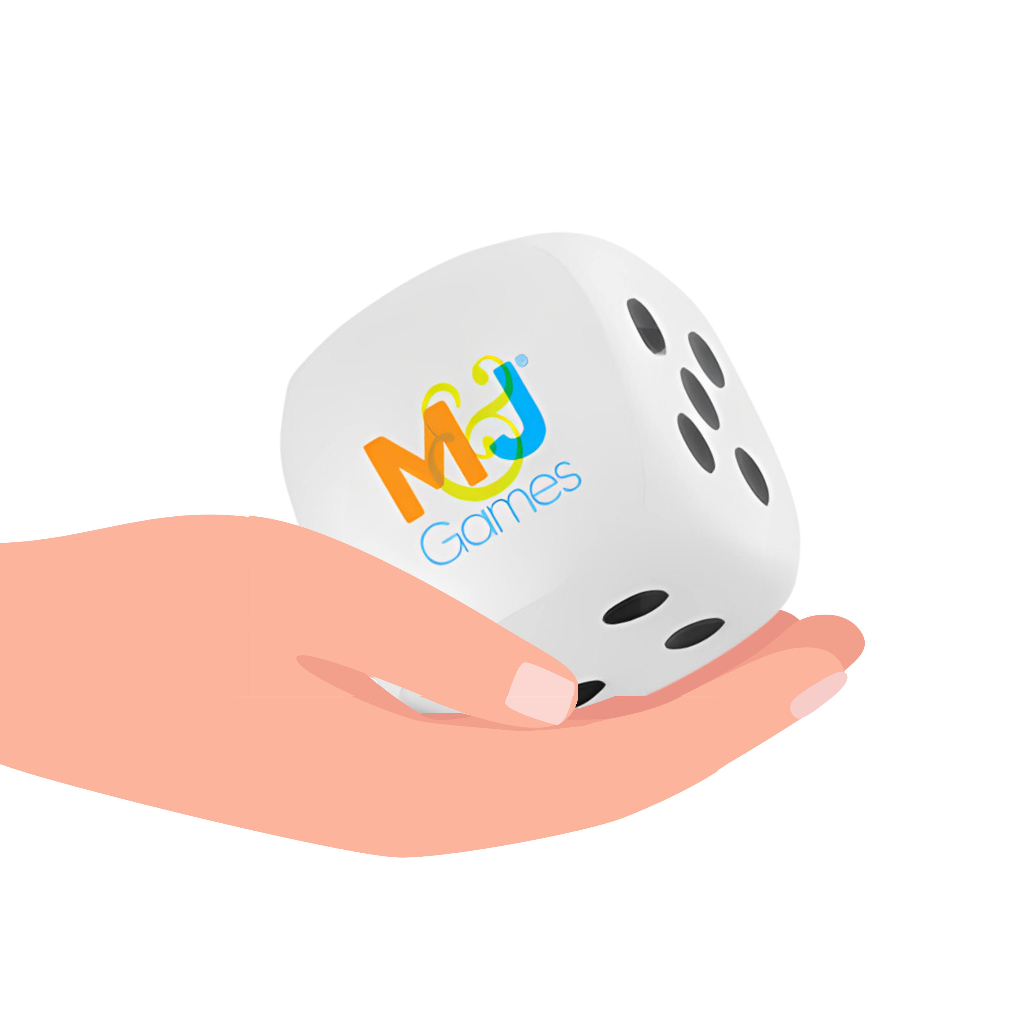 M&J Games Dice-Shaped Stress Ball